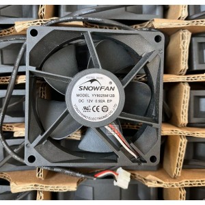 SNOWFAN YY8025M12B 12V 0.92A 3wires Cooling Fan 