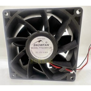 SNOWFAN YY9238H12B 12V 0.90A 2wires Cooling Fan 