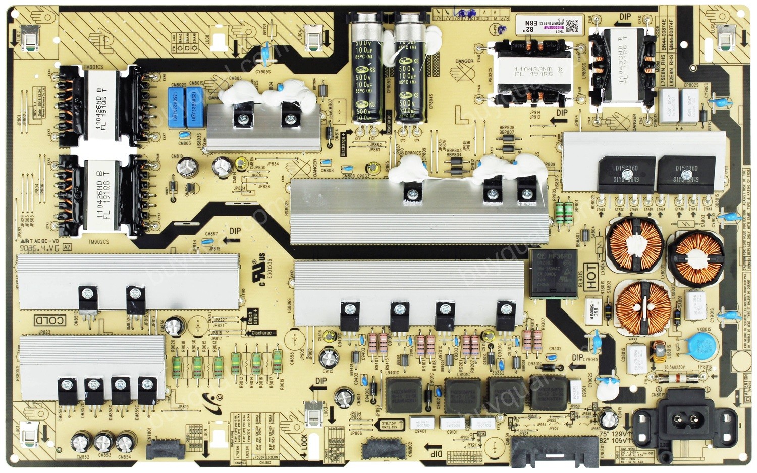 Samsung BN4400874F L82E8N_RHS BN4400874F Power Supply / LED Board