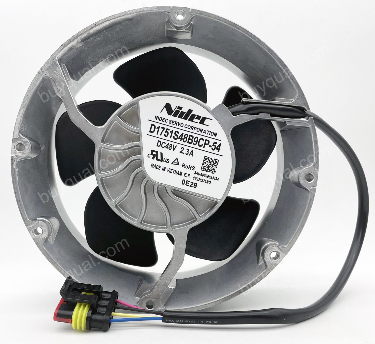 Nidec SERVO D1751S48B9CP-54 48V 2.3A 4wires Cooling Fan