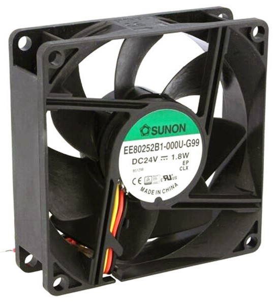 Ventola Di Raffreddamento SUNON EEC0382B2-000C-G99 – 24V 5,4W, Alto Flusso D'Aria, 2 Fili, Testata Funzionante