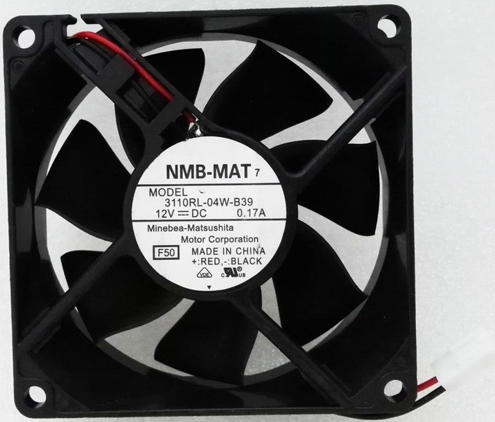 CYRMZAY Ventola Di Raffreddamento Compatibile Per NMB-MAT 3110RL-04W-S19 - DC12V 0.1A 3-Wire 80x25mm Per Proiettori E Apparecchiature Elettroniche - 4