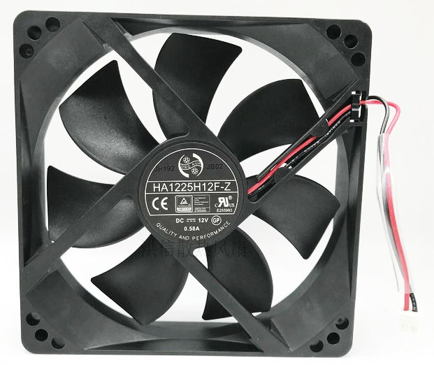 QUALITY HA1225H12F-Z 12V 0.58A 2wires Cooling Fan