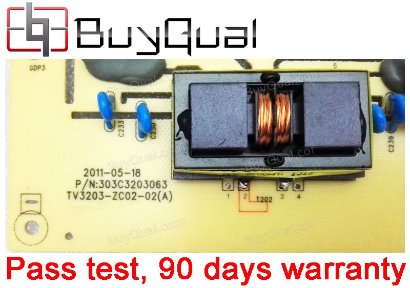 Westinghouse TV3203-ZC02-02(A) 303C3203063 303C3203062 Backlight Inverter