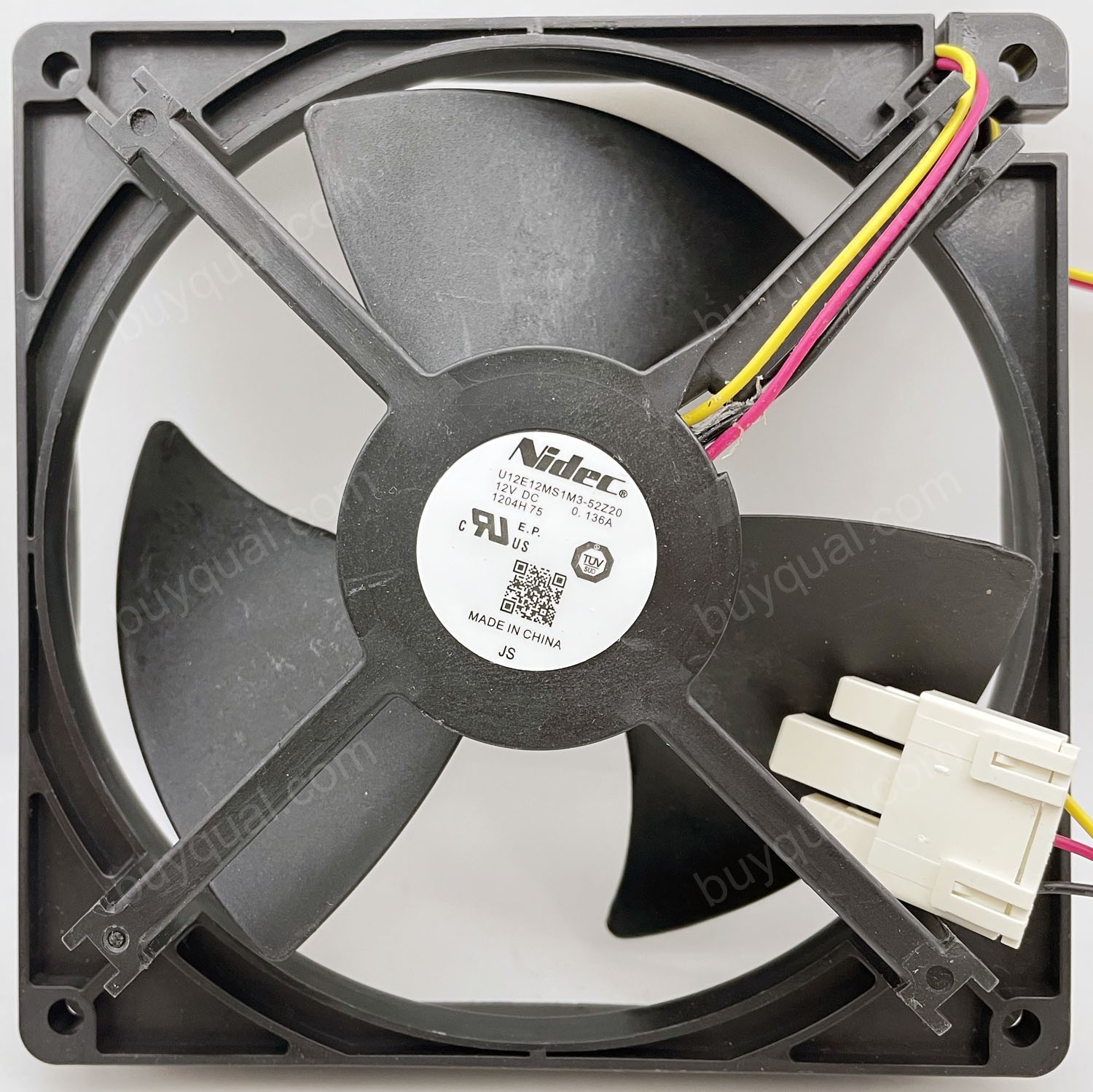 NIDEC U12E12MS1M3-52Z20 12V 0.136A 4wires Cooling Fan